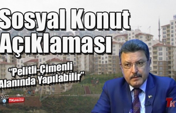 BAŞKAN GENÇ'TEN SOSYAL KONUT AÇIKLAMASI