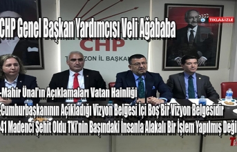 CHP GENEL BAŞKAN YARDIMCISI VELİ AĞBABA GÜNDEME DAİR AÇIKLAMALARDA BULUNDU