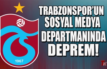 TRABZONSPOR’UN SOSYAL MEDYA DEPARTMANINDA DEPREM