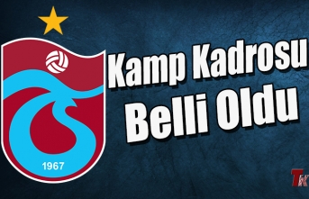 TRABZONSPOR’UN KAMP KADROSU BELLİ OLDU