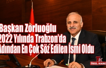 BAŞKAN ZORLUOĞLU 2022 YILINDA TRABZON’DA ADINDAN EN ÇOK SÖZ EDİLEN İSMİ OLDU