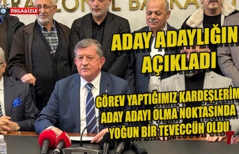 HAYDAR REVİ MİLLETVEKİLİ ADAY ADAYLIĞINI AÇIKLADI